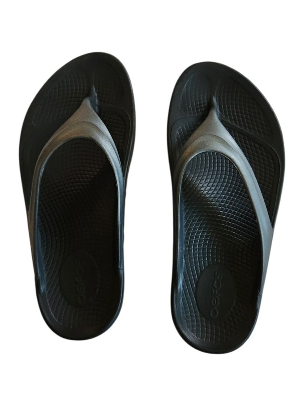 OOFOS OOlala Recovery Sandals – Size 6 – Black